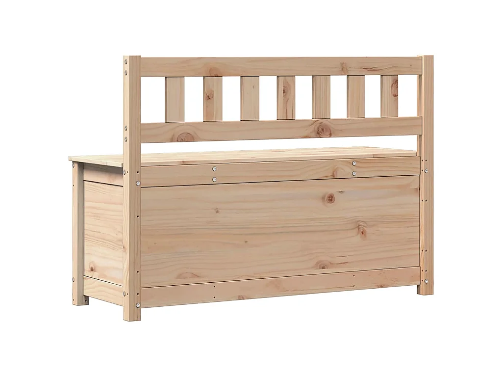 Banco de madera maciza de pino 110x41x76,5 cm