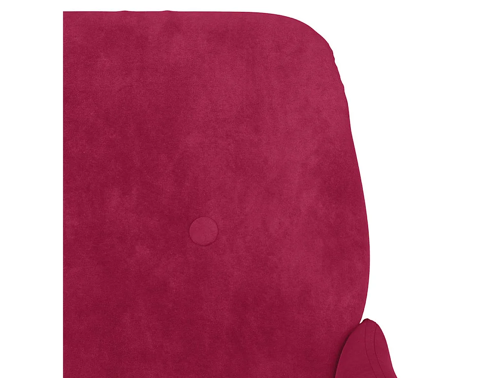 Banc Rouge bordeaux 108x79x79 cm Velours