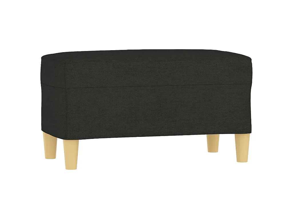 Banc Noir 70x35x41 cm Tissu
