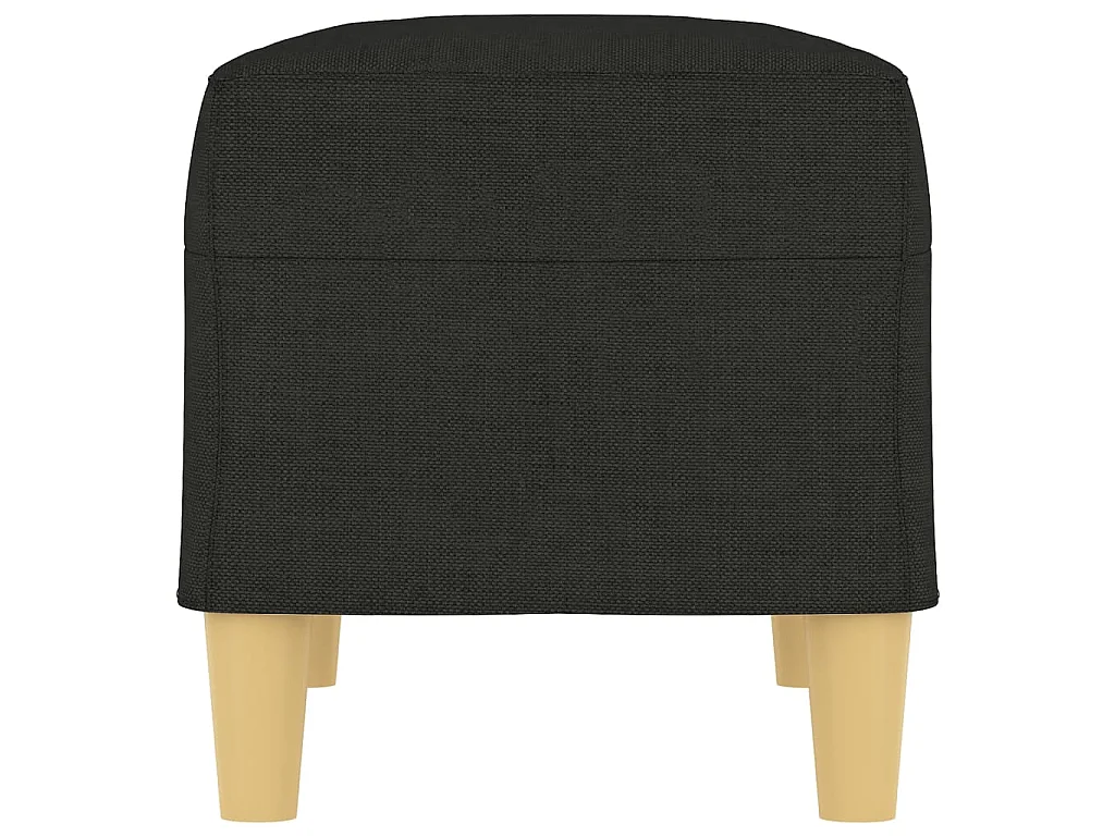 Banc Noir 70x35x41 cm Tissu