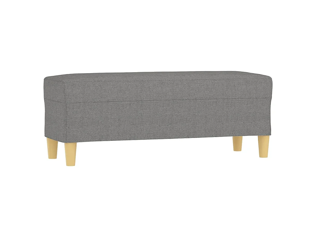 Banc Gris foncé 100x35x41 cm Tissu