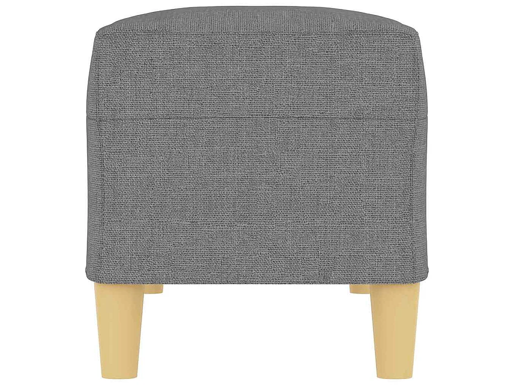 Bankje 100x35x41 cm stof donkergrijs