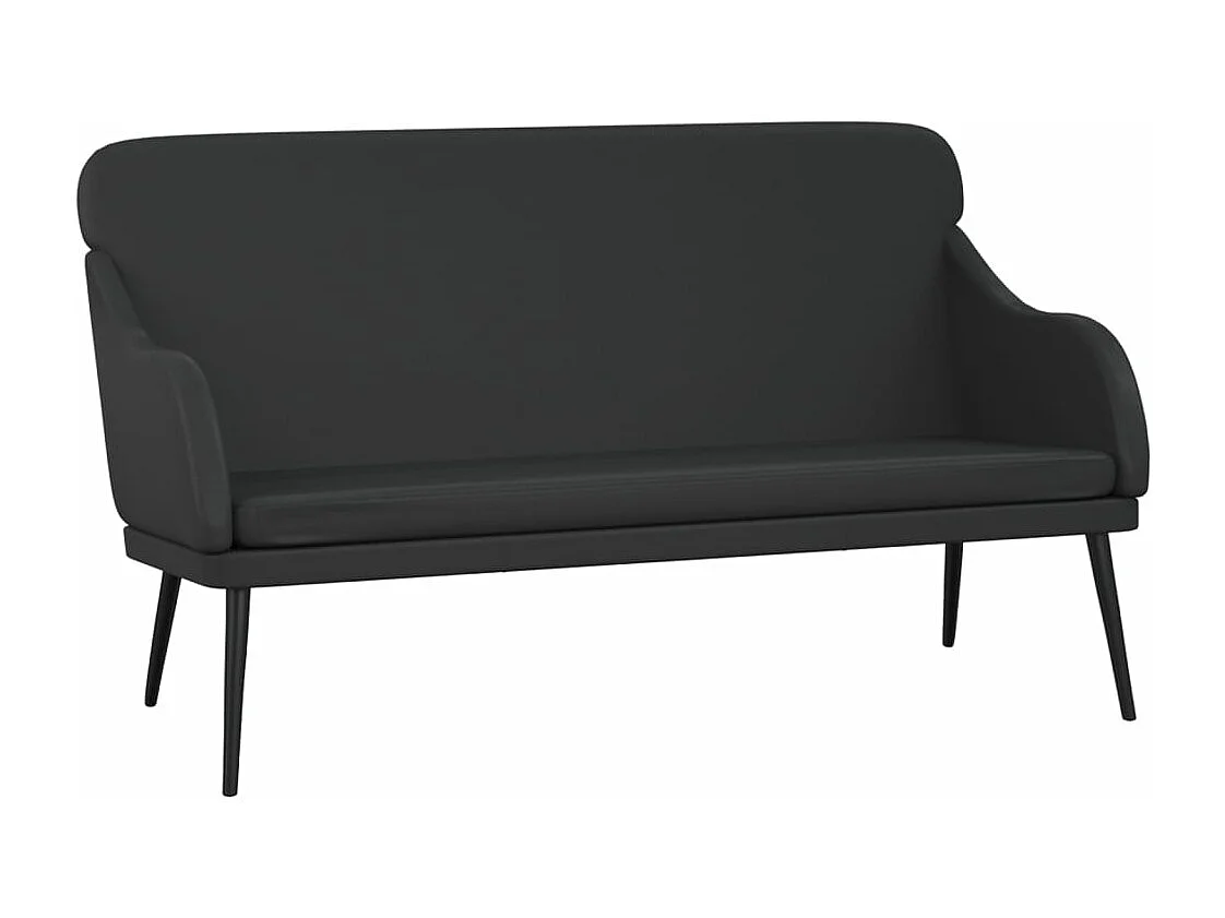 Banc Noir 110x76x80 cm Similicuir