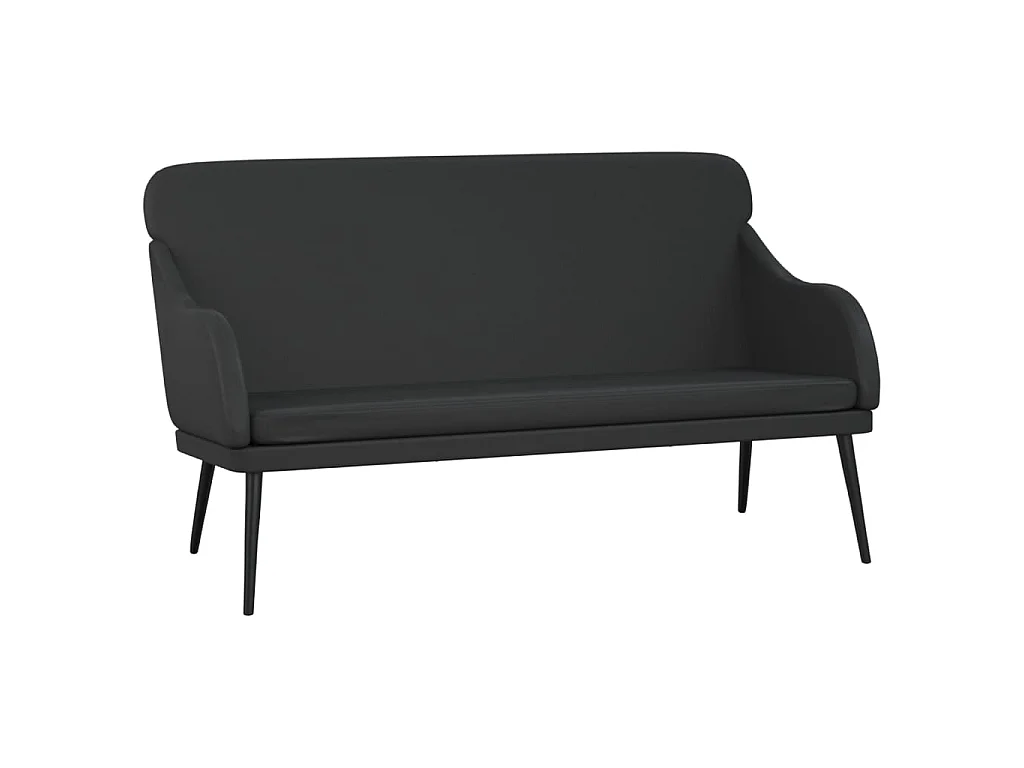 Banco 110x76x80 cm couro artificial preto