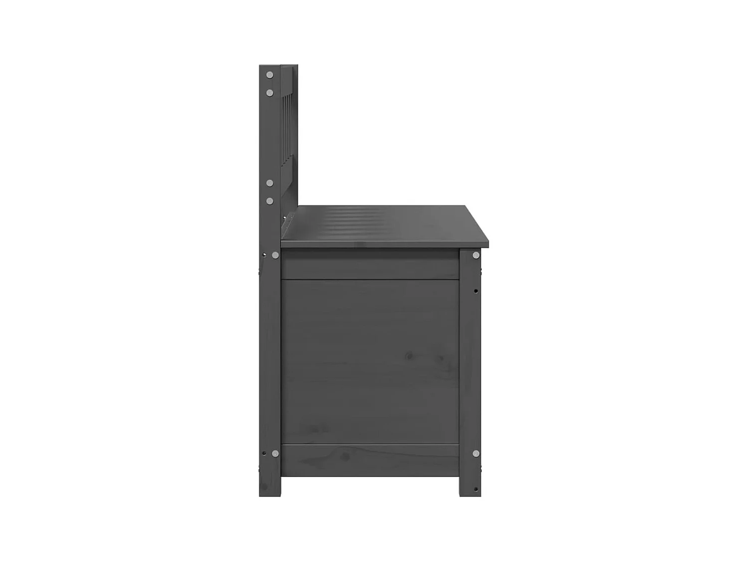 Banc Gris 110x41x76,5 cm Bois de pin massif