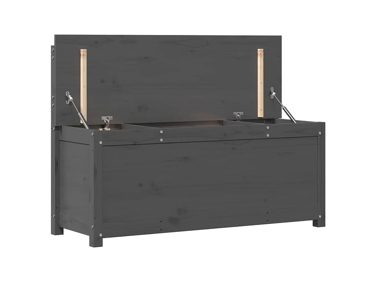 Banc Gris 110x41x76,5 cm Bois de pin massif