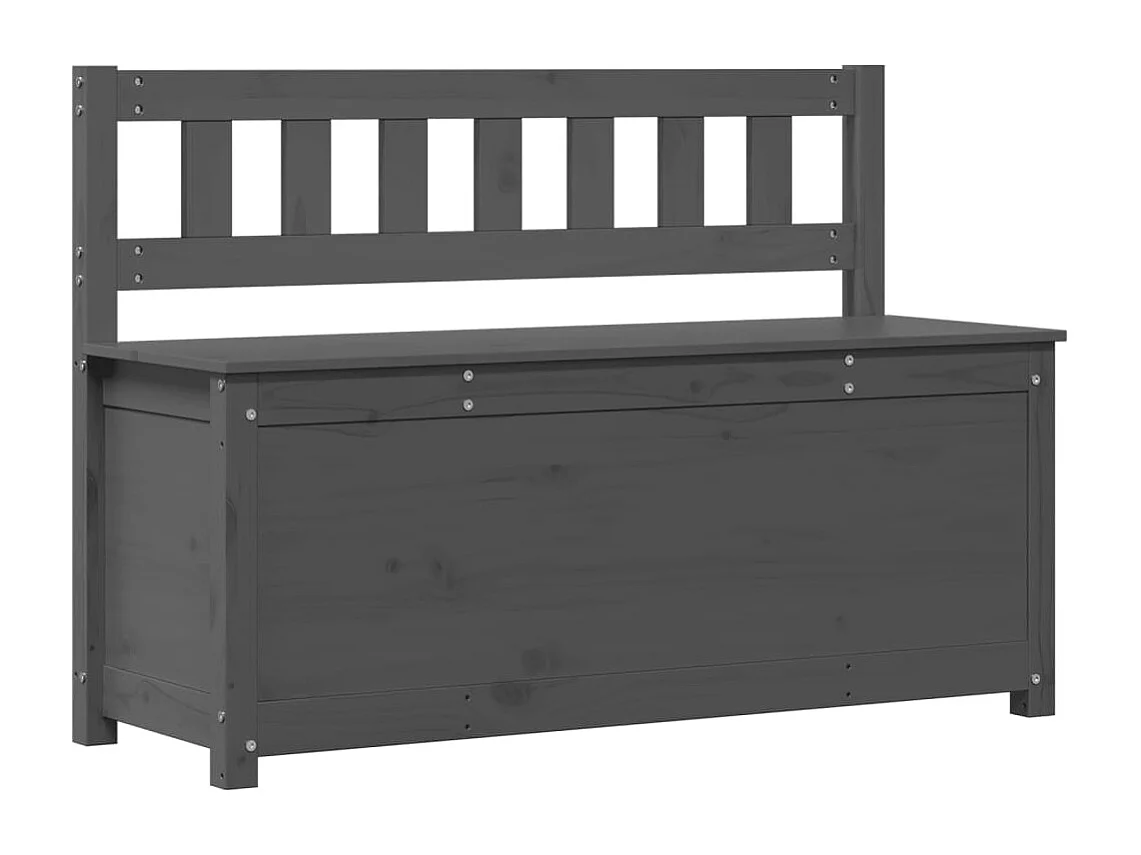 Banc Gris 110x41x76,5 cm Bois de pin massif