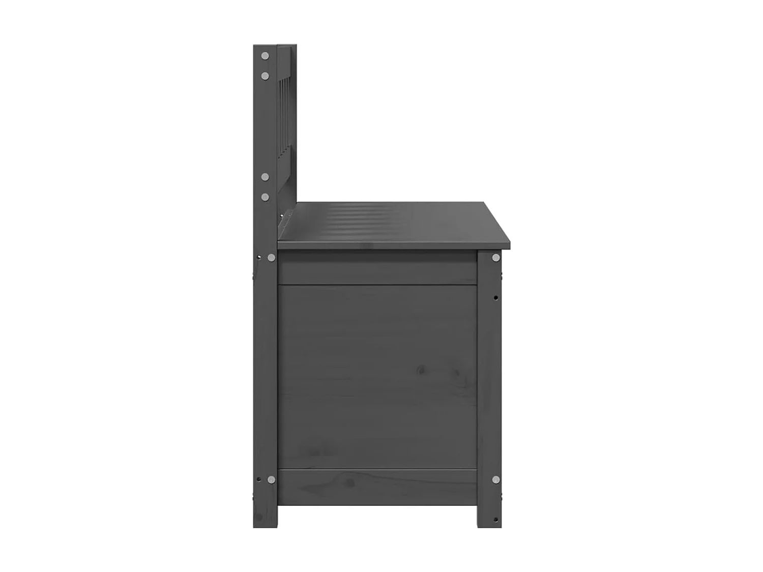 Banc Gris 110x41x76,5 cm Bois de pin massif