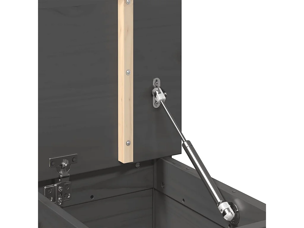 Banc Gris 110x41x76,5 cm Bois de pin massif