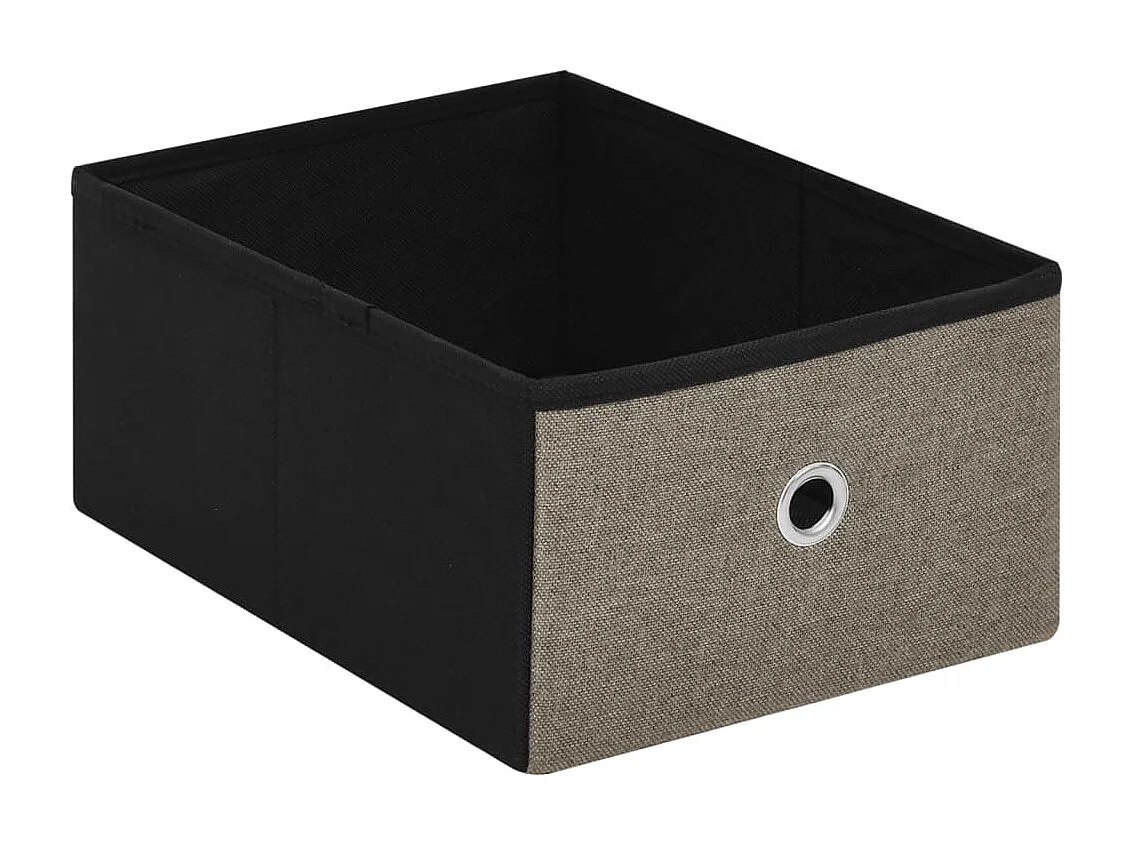 Banc de rangement pliable Taupe 76x38x38 cm Faux lin