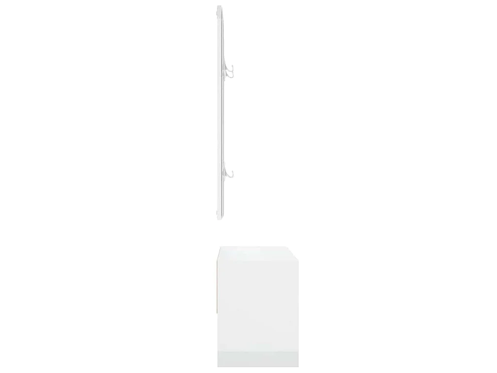 Ensemble de meubles de couloir Blanc brillant Bois d'ingénierie