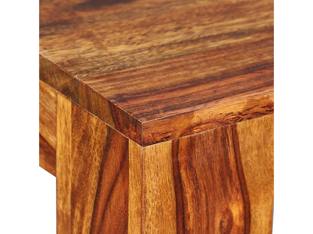 Banco em madeira de acácia maciça 110x35x45 cm