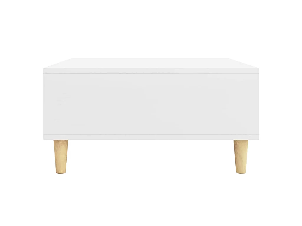 Table basse blanc 60x60x30 cm bois d'ingénierie