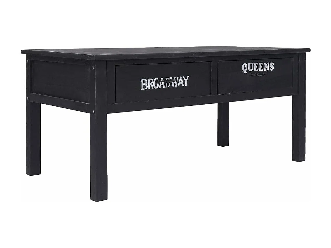 Mesa de centro 100x50x45 cm madeira preto