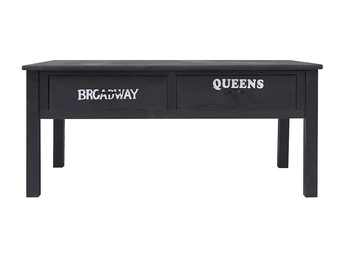 Mesa de centro 100x50x45 cm madeira preto