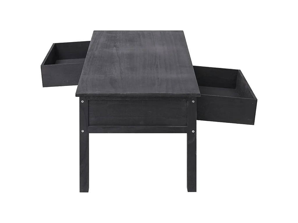 Table basse Noir 100x50x45 cm Bois