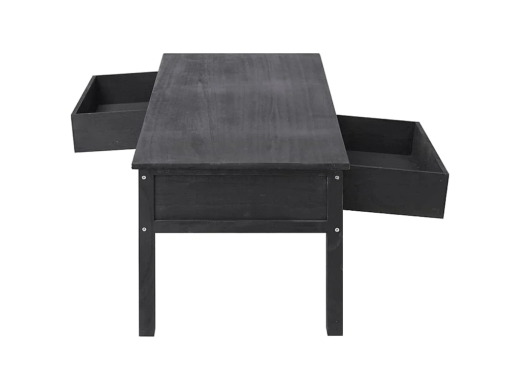Table basse Noir 100x50x45 cm Bois