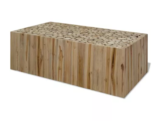 Kauf Unique Couchtisch Echtes Teakholz 90x50x30 cm