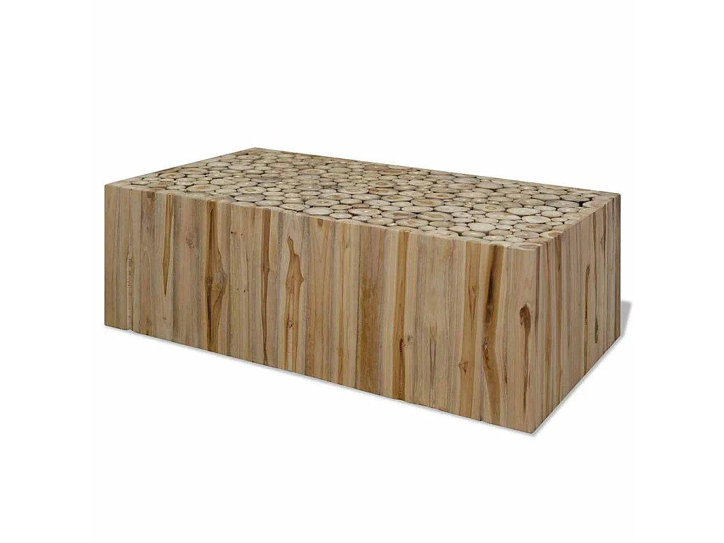 Salontafel 90x50x30 cm echt teakhout