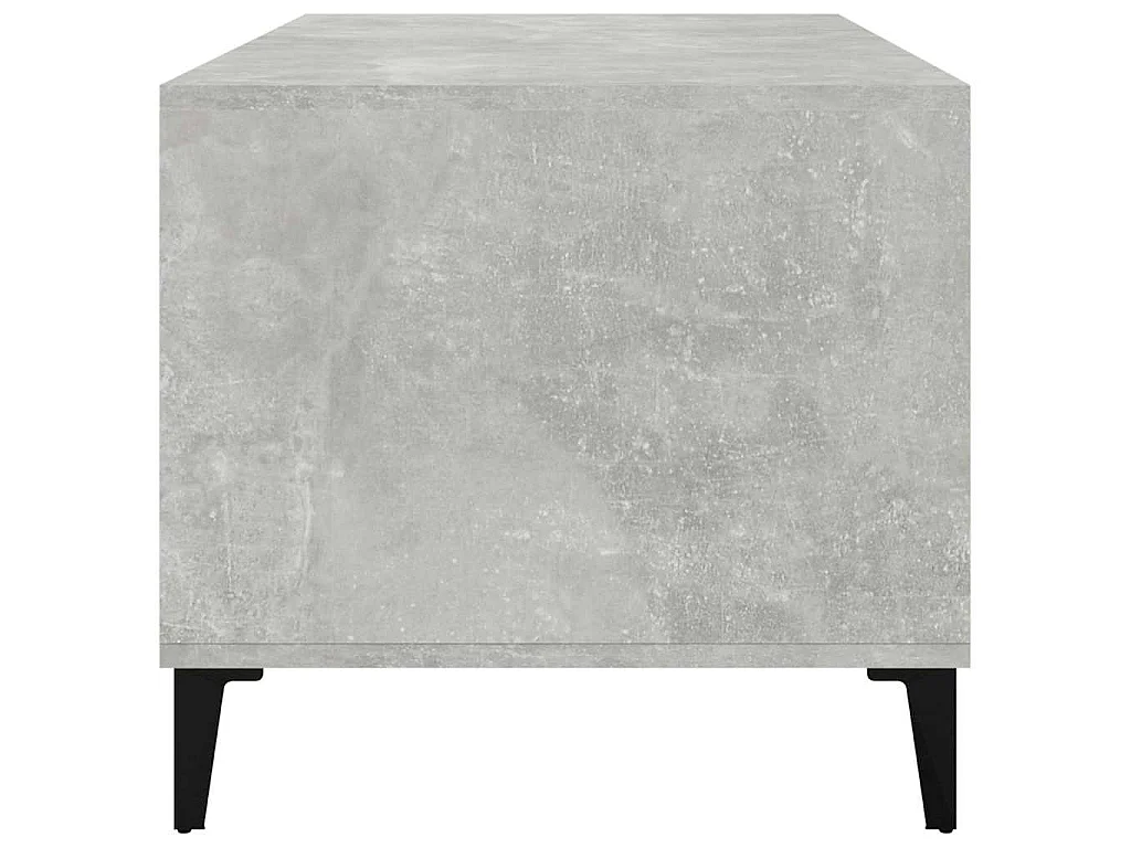 Tavolino Salotto Grigio Cemento 90x49x45 cm Legno Multistrato
