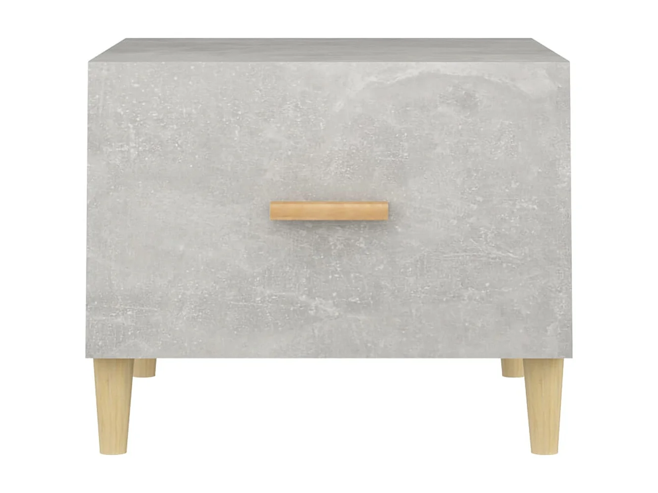 Mesa de centro 2 uds madera ingeniería gris hormigón 50x50x40cm