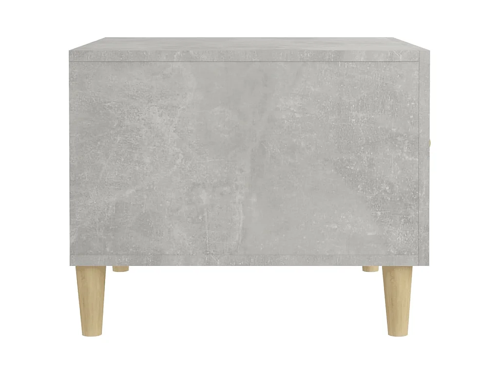 Tables basses 2 pcs gris béton 50x50x40 cm bois d'ingénierie