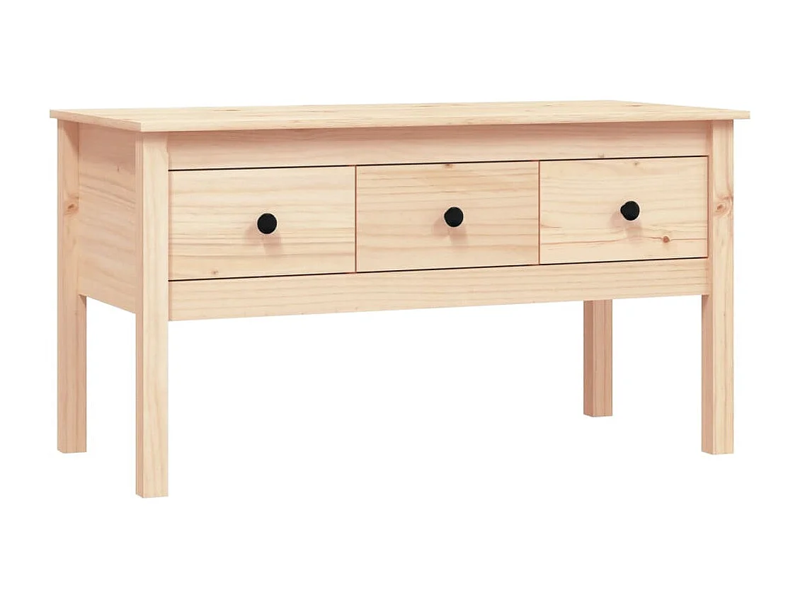 Couchtisch 102x49x55 cm Massivholz Kiefer