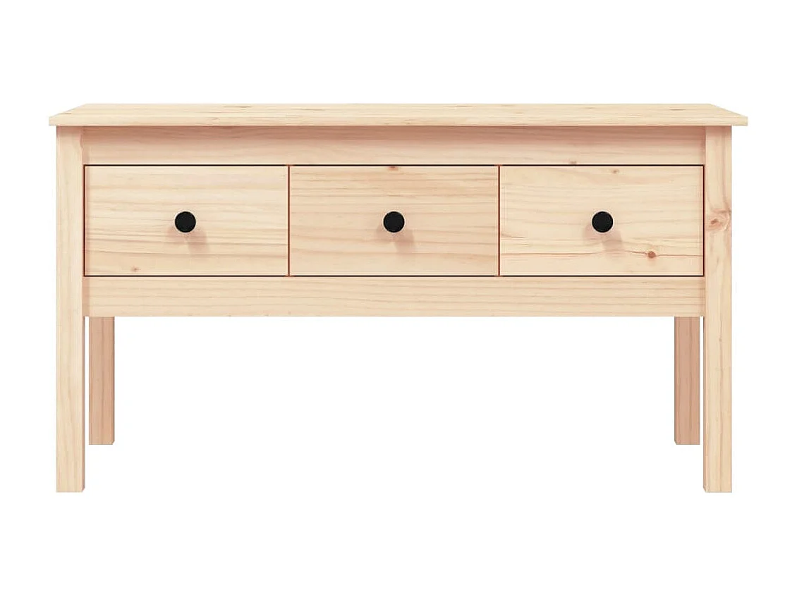 Couchtisch 102x49x55 cm Massivholz Kiefer