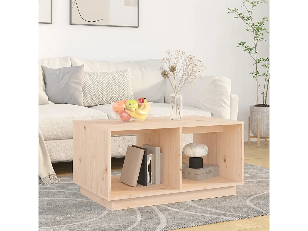 Table basse 80x50x40 cm Bois massif de pin