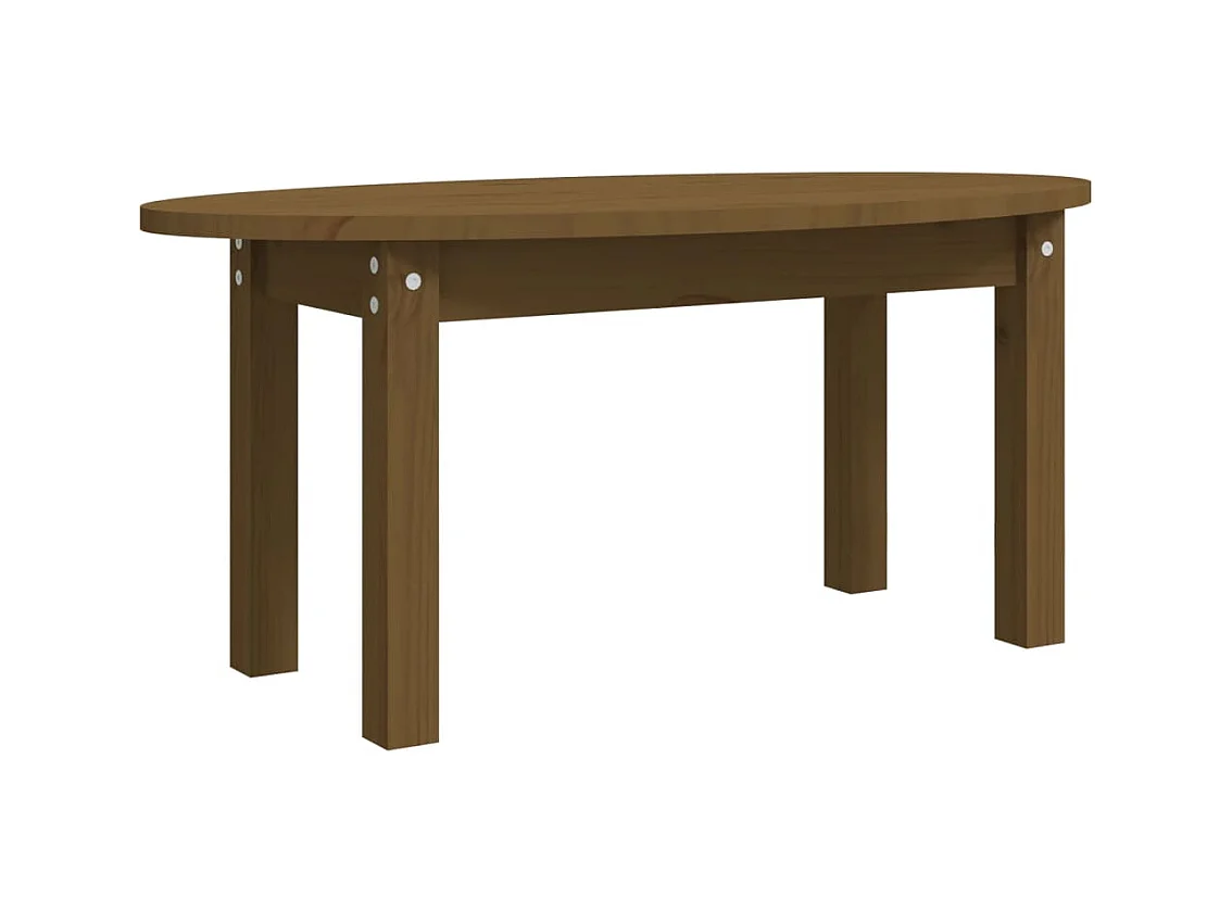 Couchtisch Honigbraun 80x40x35 cm Massivholz Kiefer