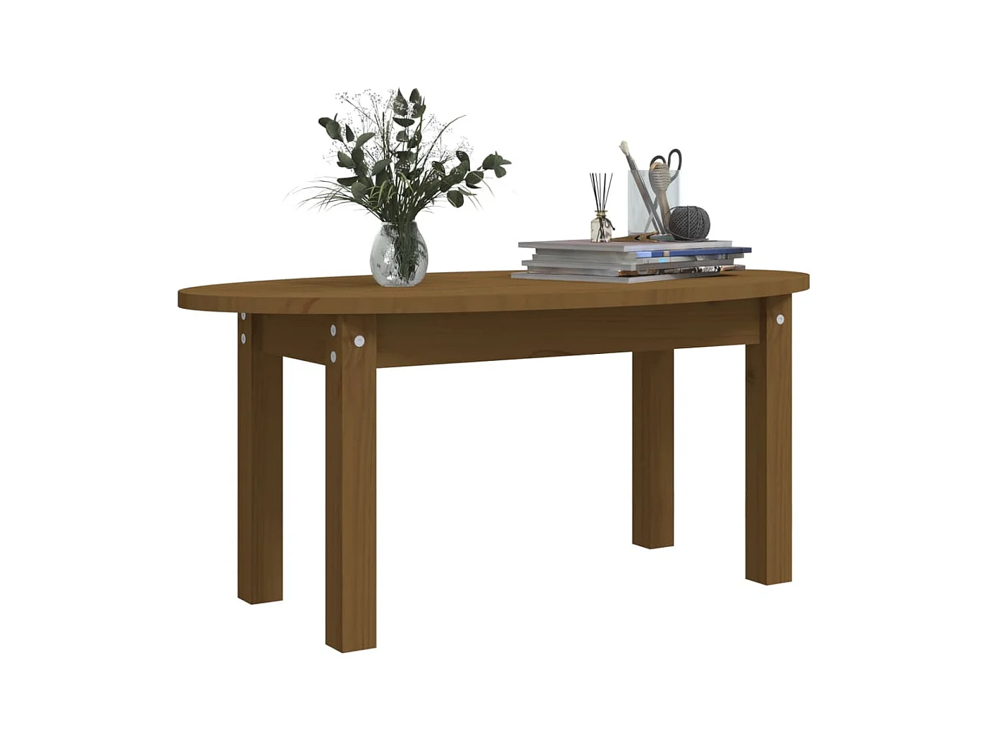 Couchtisch Honigbraun 80x40x35 cm Massivholz Kiefer