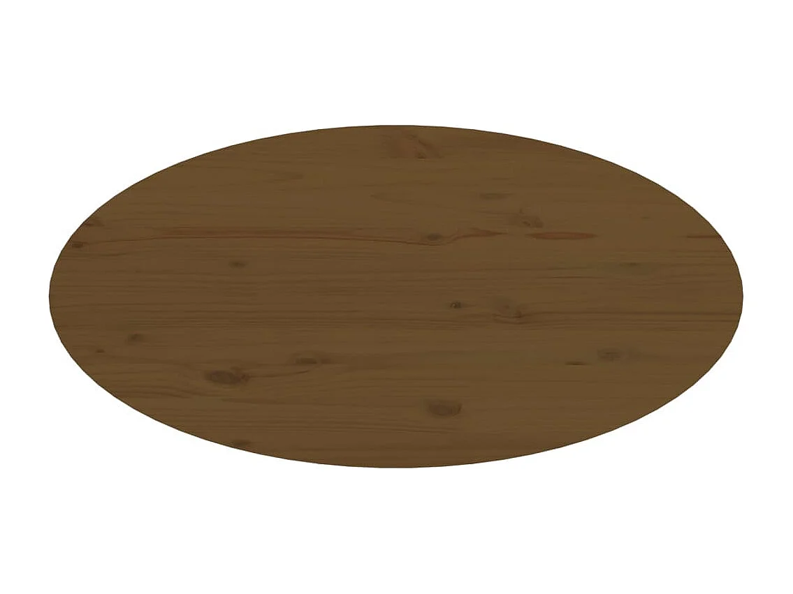 Mesa de centro 80x40x35 cm madeira de pinho maciça castanho-mel