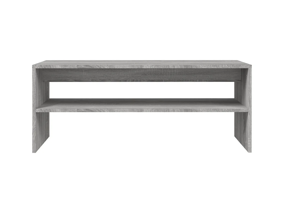 Table basse Sonoma gris 100x40x40 cm Bois d'ingénierie