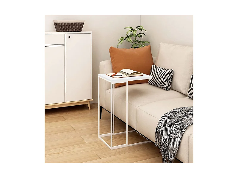 Beistelltisch Weiß 40x30x59 cm Holzwerkstoff