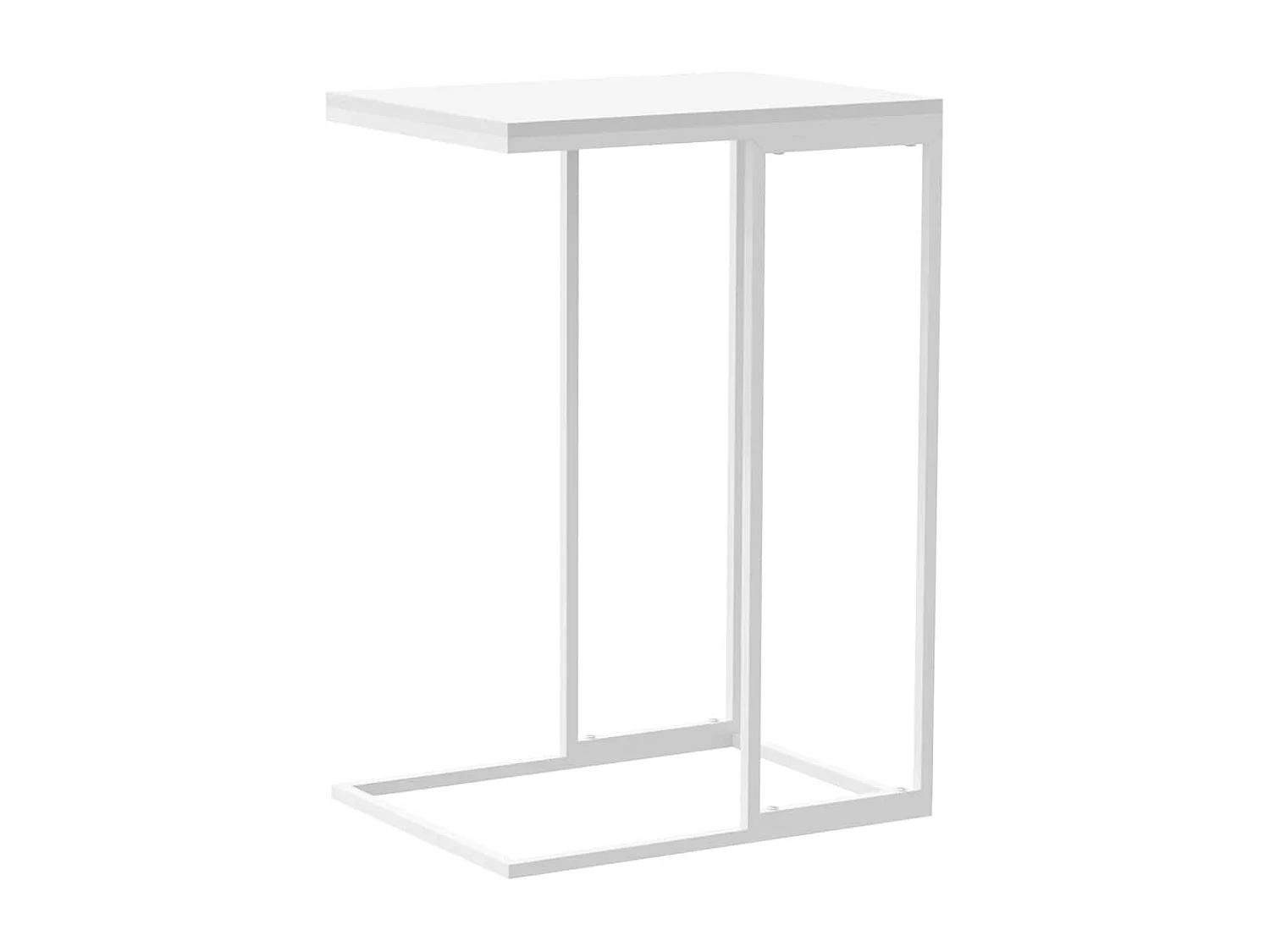 Table d'appoint Blanc 40x30x59 cm Bois d'ingénierie