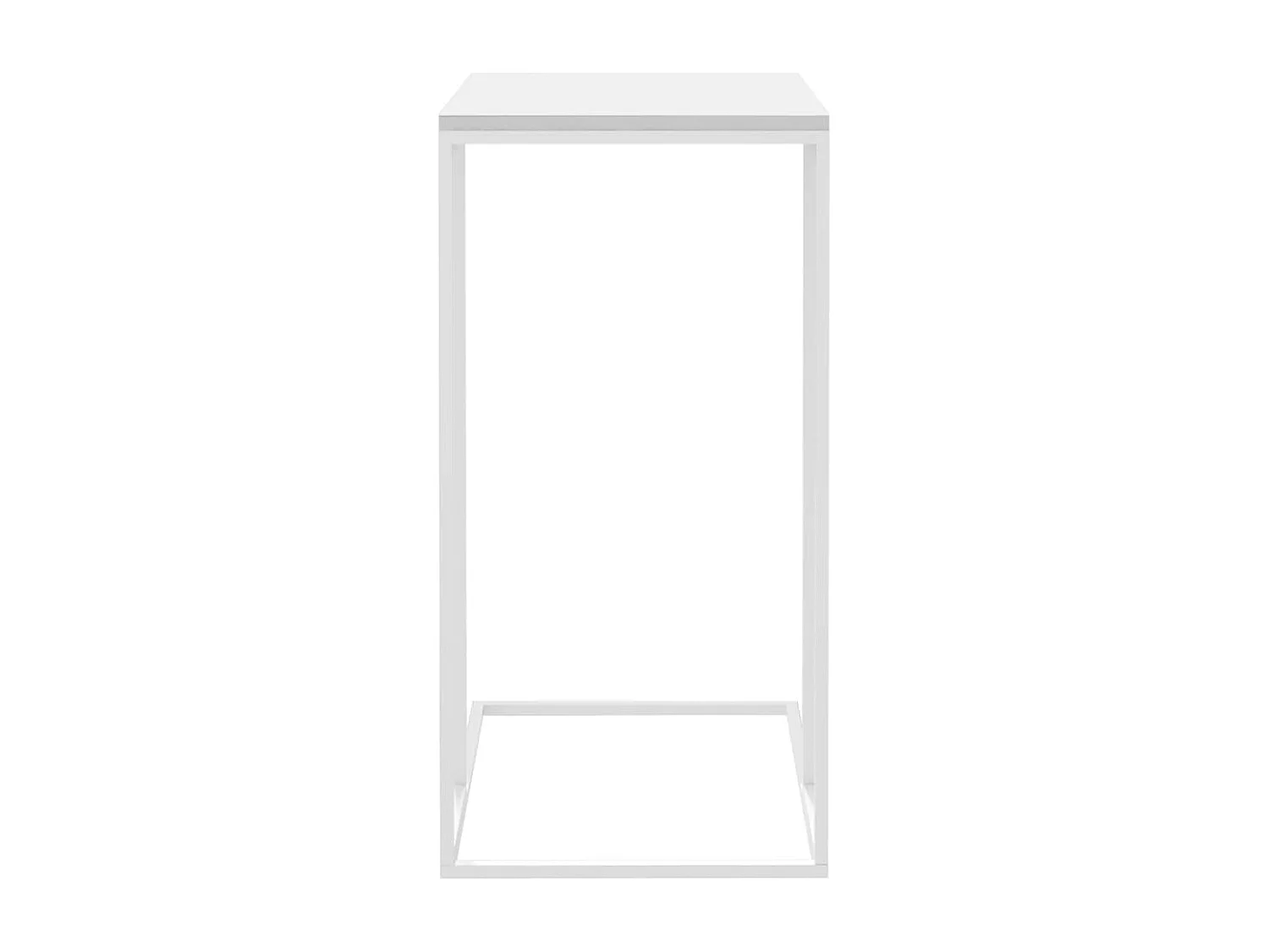 Table d'appoint Blanc 40x30x59 cm Bois d'ingénierie