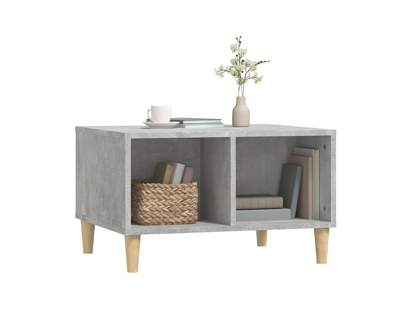 Couchtisch Betongrau 60x50x36,5 cm Holzwerkstoff