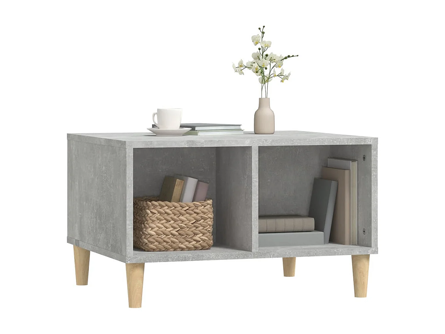 Couchtisch Betongrau 60x50x36,5 cm Holzwerkstoff