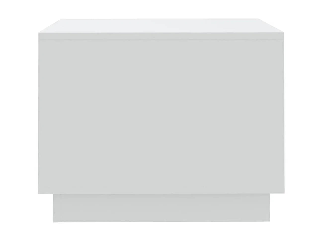 Table basse blanc 55x55x43 cm bois d'ingénierie