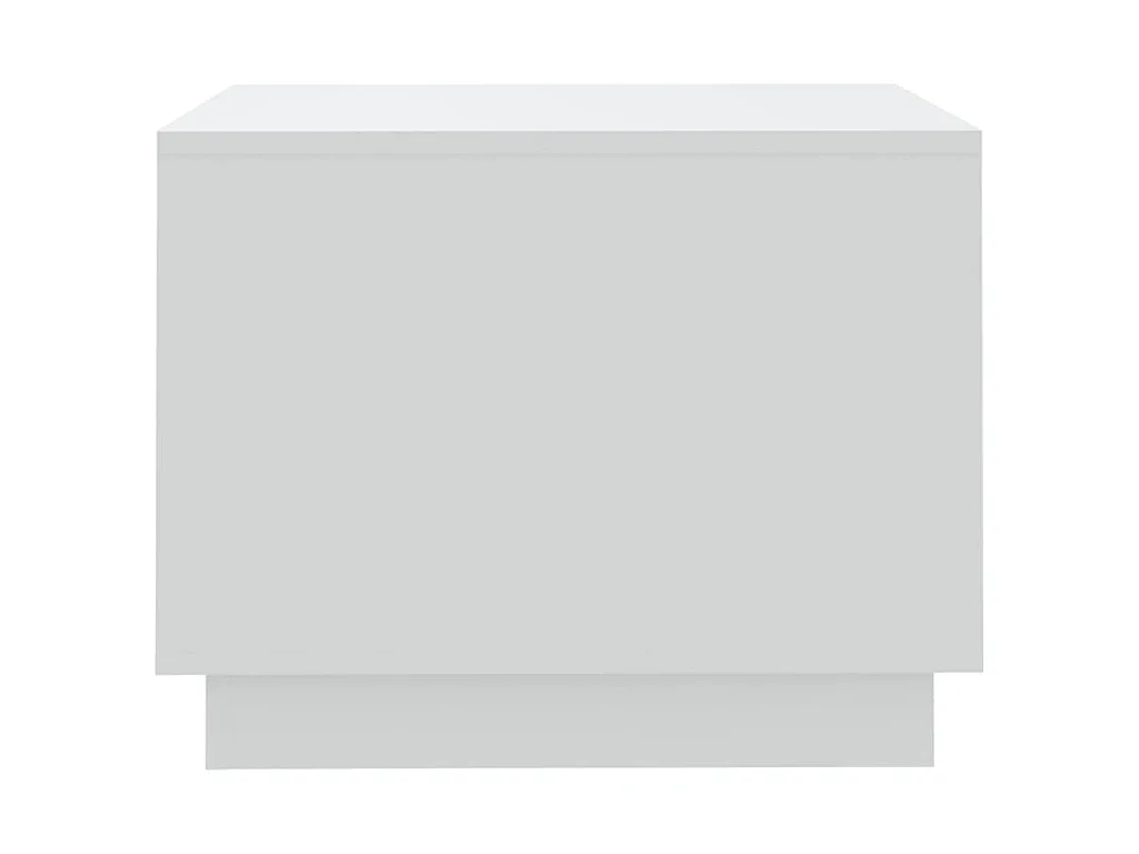 Tavolino da Salotto Bianco 55x55x43 cm in Truciolato