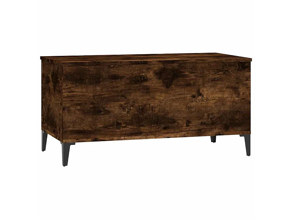 Salontafel 90x44,5x45 cm bewerkt hout gerookt eikenkleurig