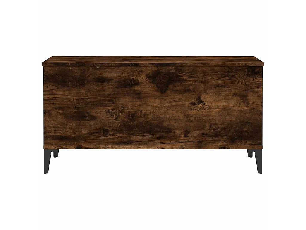 Salontafel 90x44,5x45 cm bewerkt hout gerookt eikenkleurig