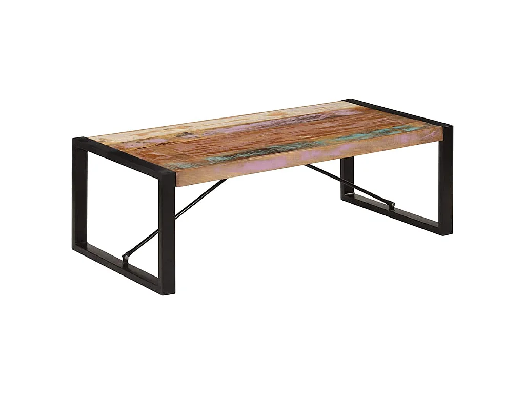 Table basse 120x60x40 cm Bois de récupération solide