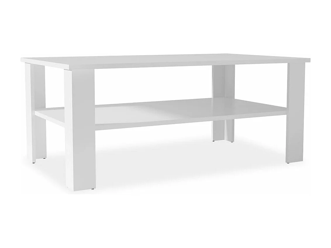Mesa de centro em aglomerado 100x59x42 cm branco