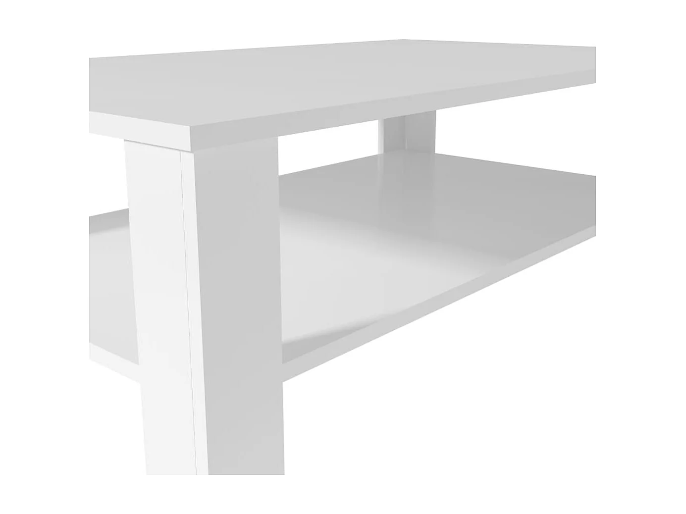 Mesa de centro em aglomerado 100x59x42 cm branco