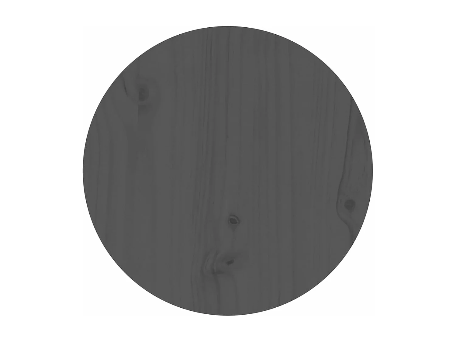 Mesa de centro de madera maciza de pino gris Ø40x60 cm