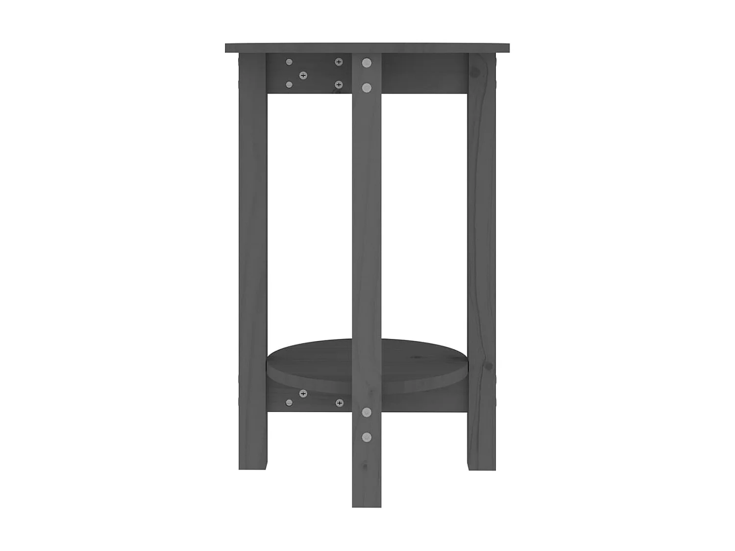 Salontafel Ø 40x60 cm massief grenenhout grijs