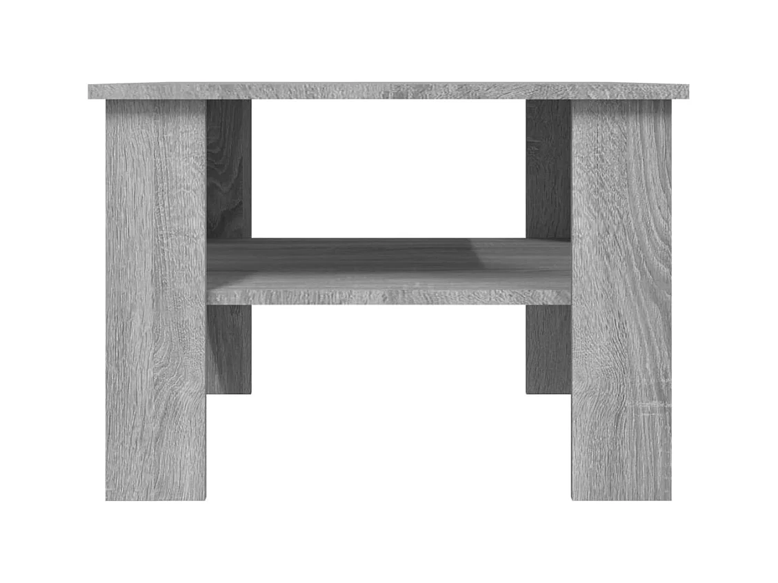 Mesa de centro 60x60x42 cm derivados de madeira cinzento sonoma