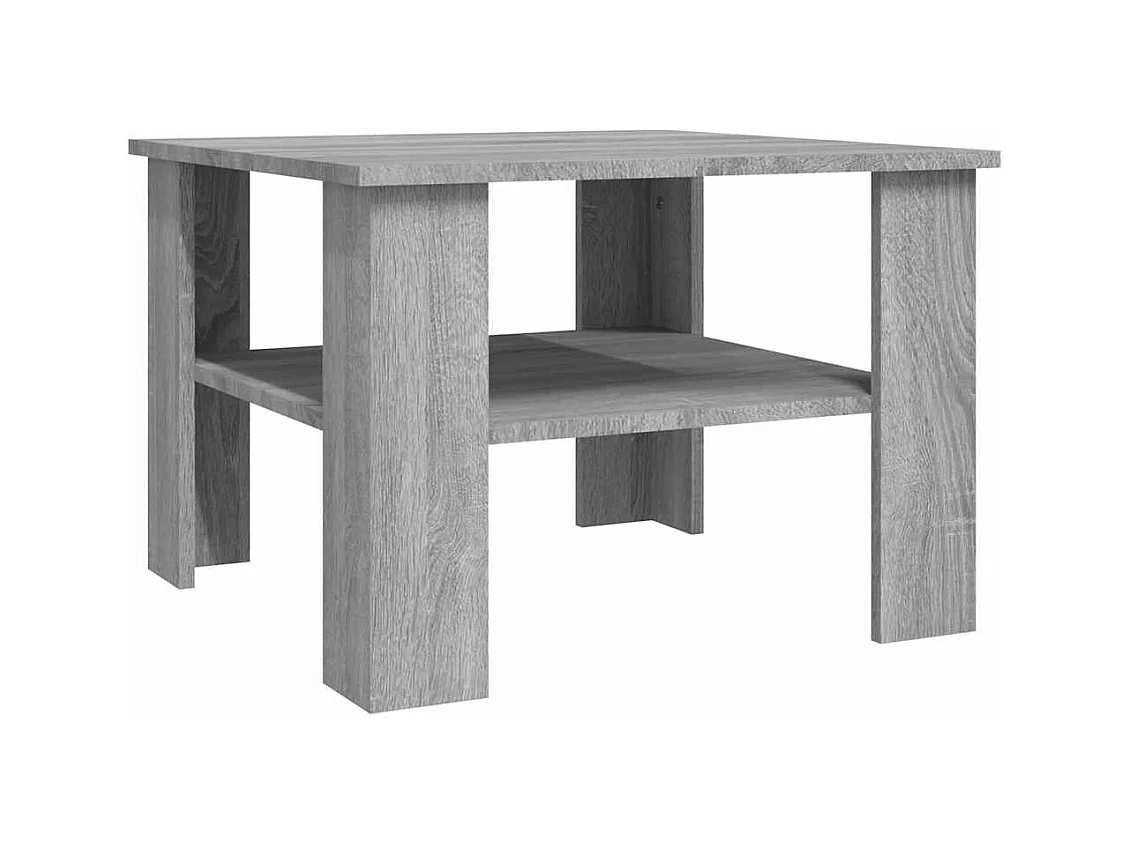 Table basse Sonoma gris 60x60x42 cm Bois d'ingénierie