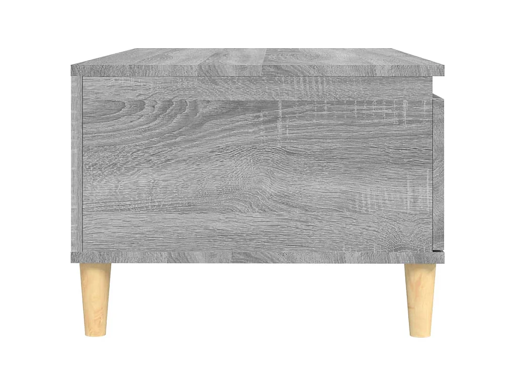 Table basse Sonoma gris 90x50x36,5 cm Bois d'ingénierie